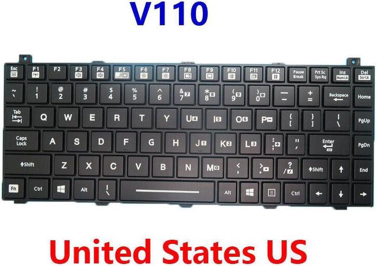 Main image of Backlit Keyboard For Getac V110 United States US V110 G1 V110 G2 V110 G3 V110 G4