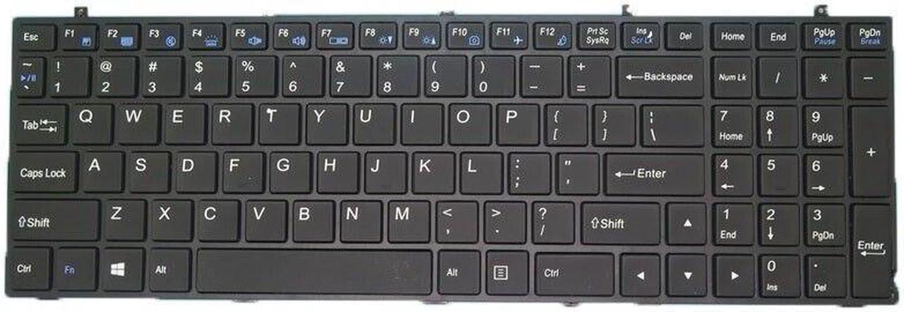 Alt view image 3 of 5 - Replacment keyboard Backlit US Keyboard For CLEVO W355STQ W370ET W370SK W370SS W370SSQ W370ST