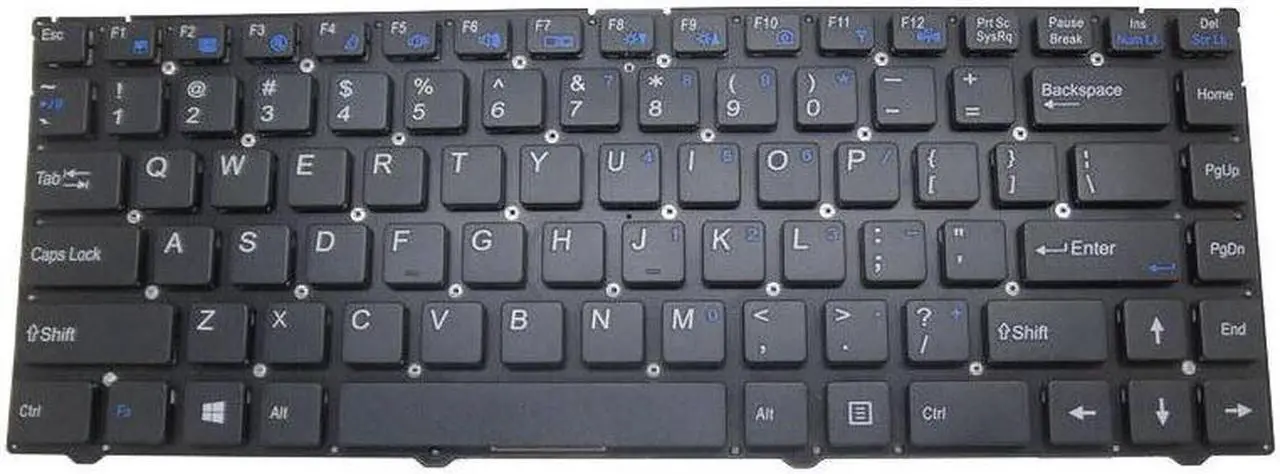 Alt view image 3 of 5 - Keyboard For CLEVO W243 MP-10F83US-430W 6-80-W2440-012-1 010-1 English NO Frame