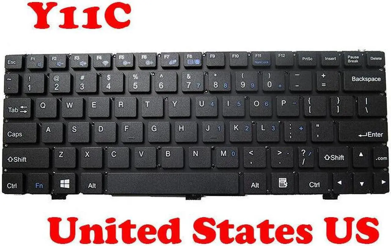 Alt view image 2 of 4 - Laptop Keyboard For Haier Y11C MB2546014 PRIDE-K2741 Black  United States US