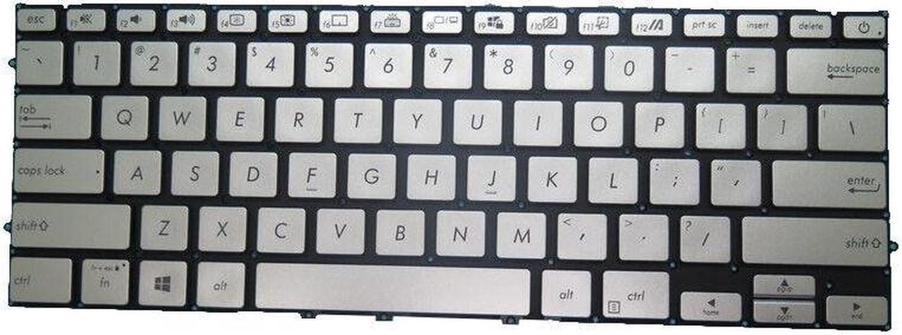 Main image of Laptop US sliver Backlit Keyboard For ASUS V431F V431FA V431FAC V431FL V431FLC