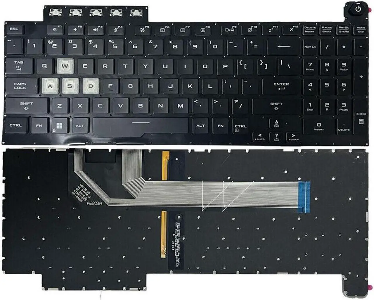 Main image of Laptop Keyboard Replacement US for ASUS TUF Gaming F15 FX506 FA506 FA506Q
