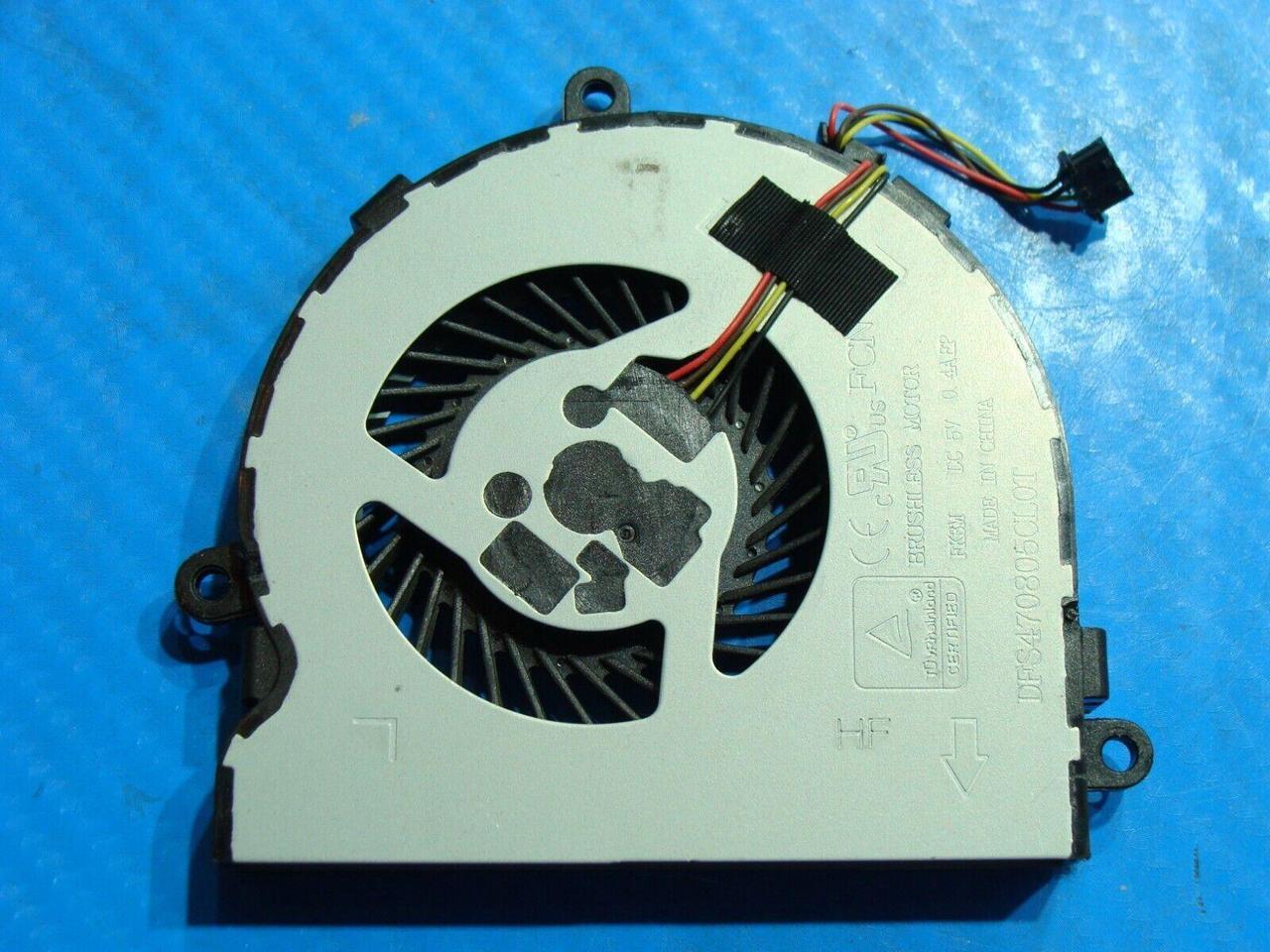 Alt view image 2 of 5 - Cpu cooling fan for HP Notebook 15-bs095ms 15.6 inches 925012-001 DC28000JLF0