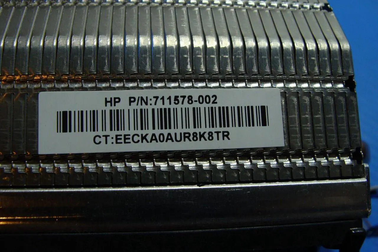 Alt view image 3 of 5 - Cpu cooling fan for HP EliteDesk 800 G1 Desktop with Heatsink 711578-002