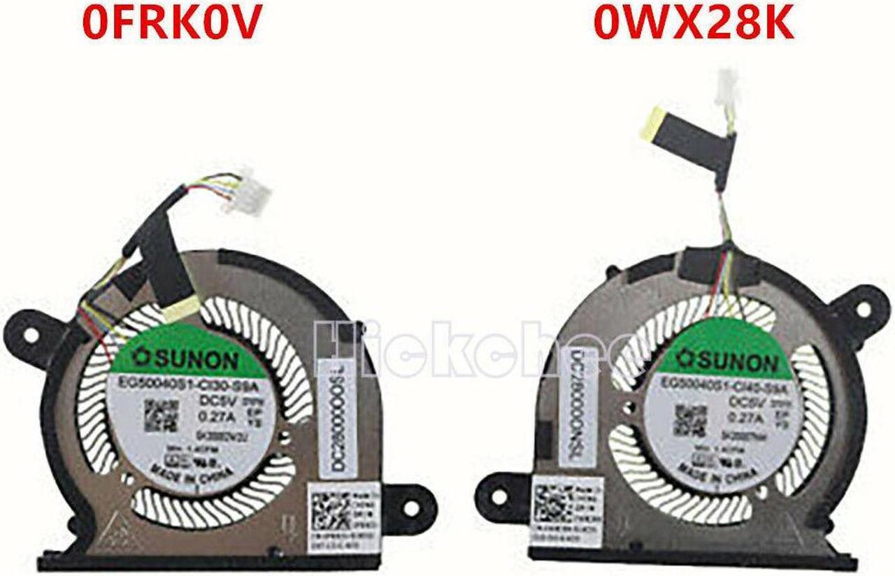 Main image of Gpu and Cpu cooling fan for Dell xps 13 9300 0FRK0V 0WX28K 4 WIRE radiator