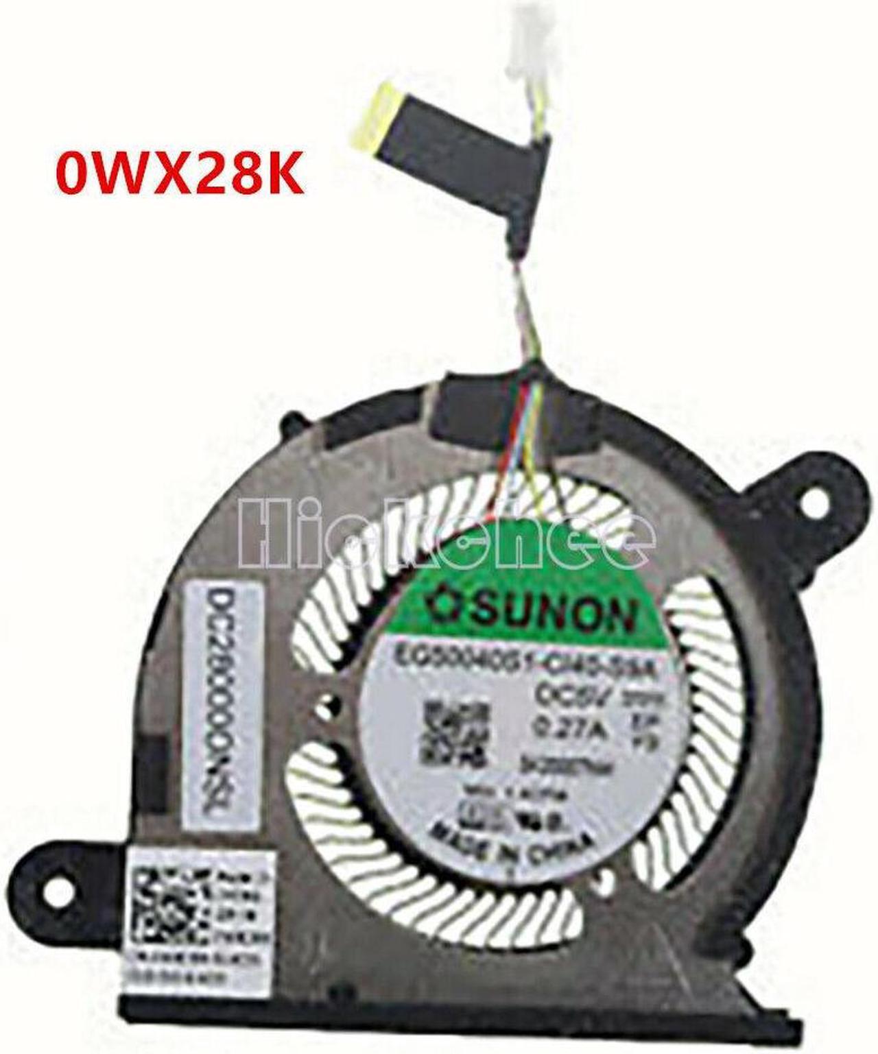 Alt view image 2 of 5 - Gpu and Cpu cooling fan for Dell xps 13 9300 0FRK0V 0WX28K 4 WIRE radiator