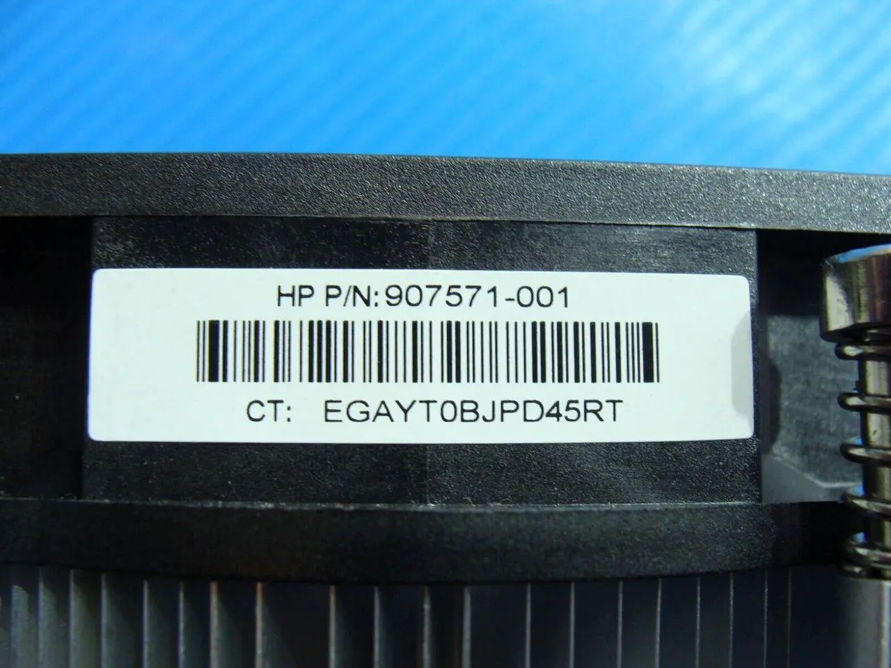 Alt view image 3 of 5 - Cpu cooling fan for HP EliteDesk 705 G4 MT Desktop with Heatsink 907571-001