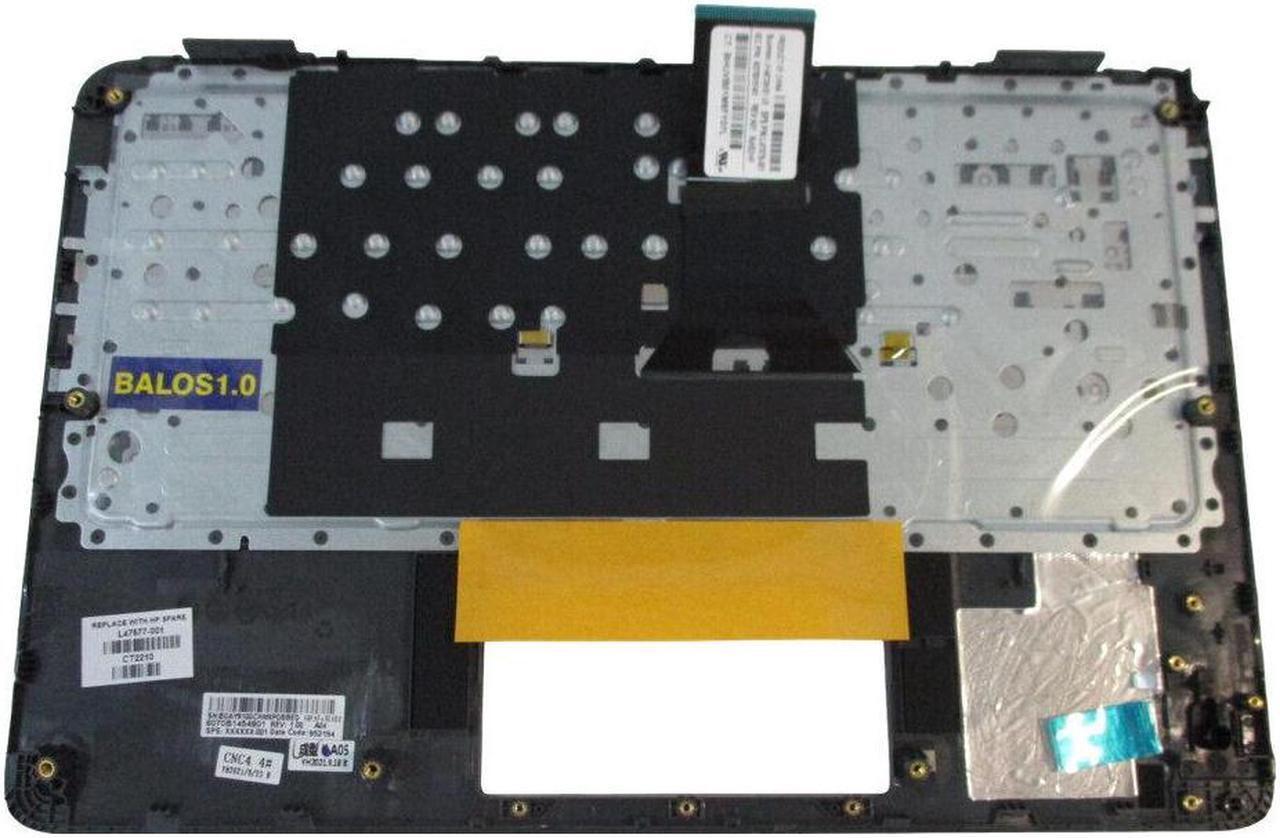 Alt view image 2 of 4 - replacement keyboard for HP ProBook 11 G3 EE with Palmrest   L47577-001 - Non-Webcam Version