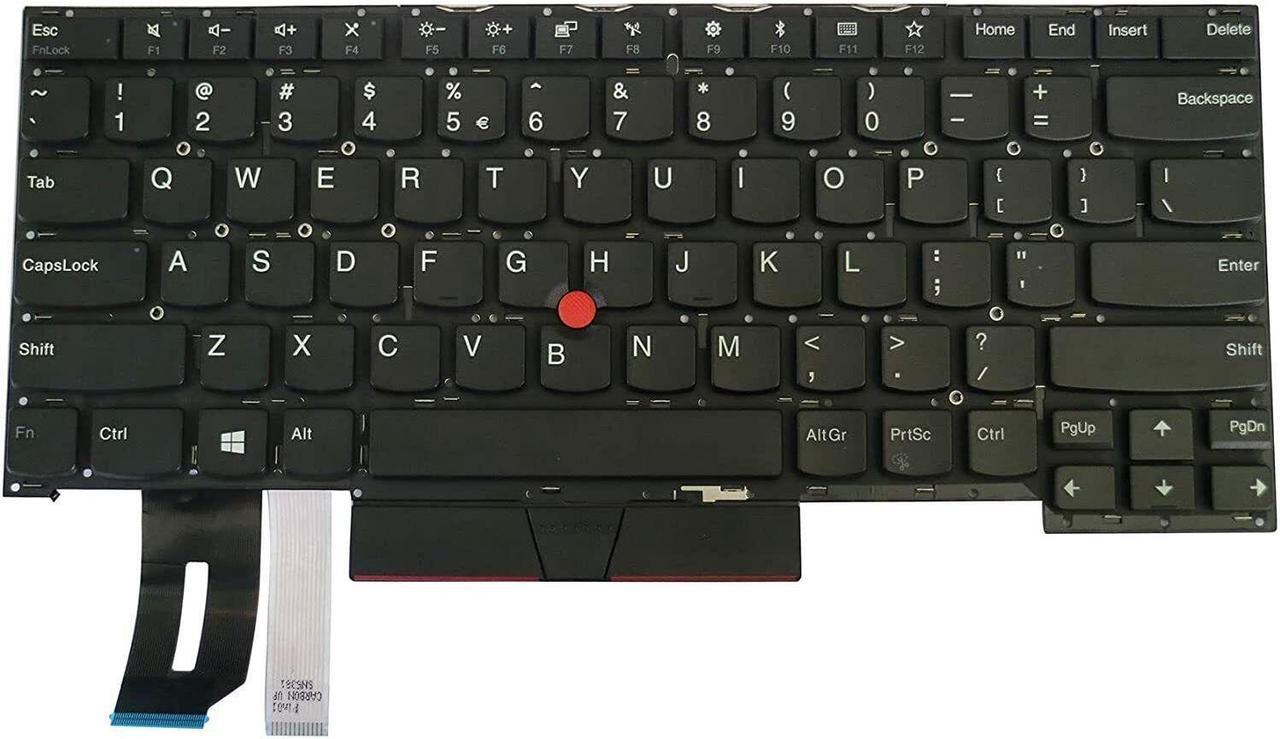 Main image of US Black Keyboard for Lenovo IBM ThinkPad T14s 20T0 20T1 20UH 20UJ