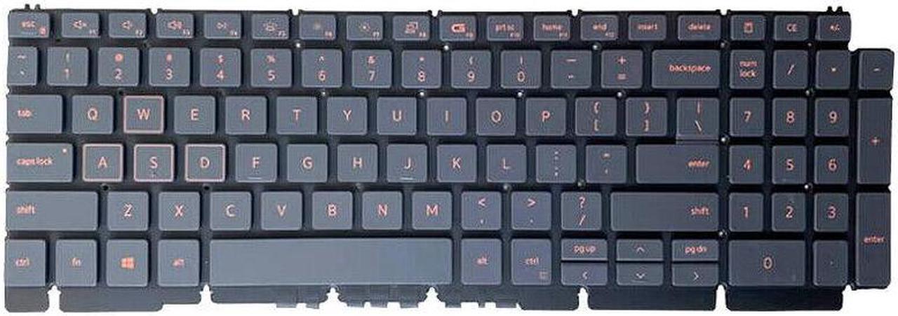Main image of Backlit US Keyboard For DELL G15 5510 5511 5515 5520 5521 5525 0H4XRJ H4XRJ