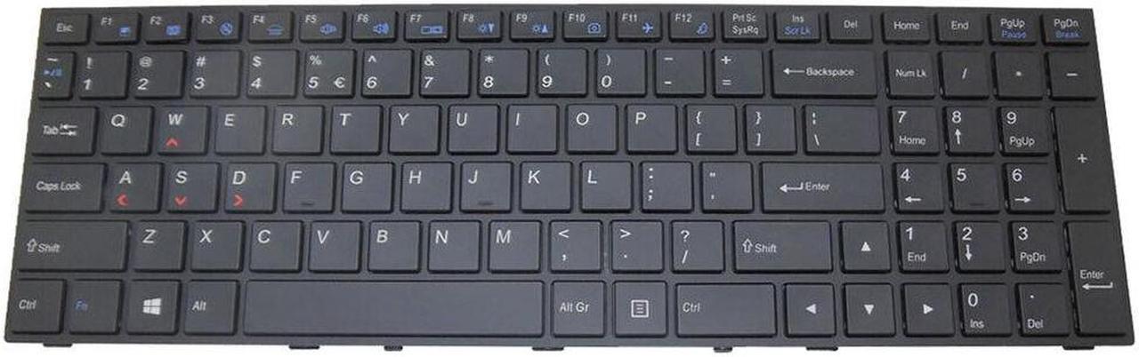 Main image of Laptop US Keyboard For Sager NP8650 NP8651 NP8652 NP8657 NP8658 NP8658-S Backlit