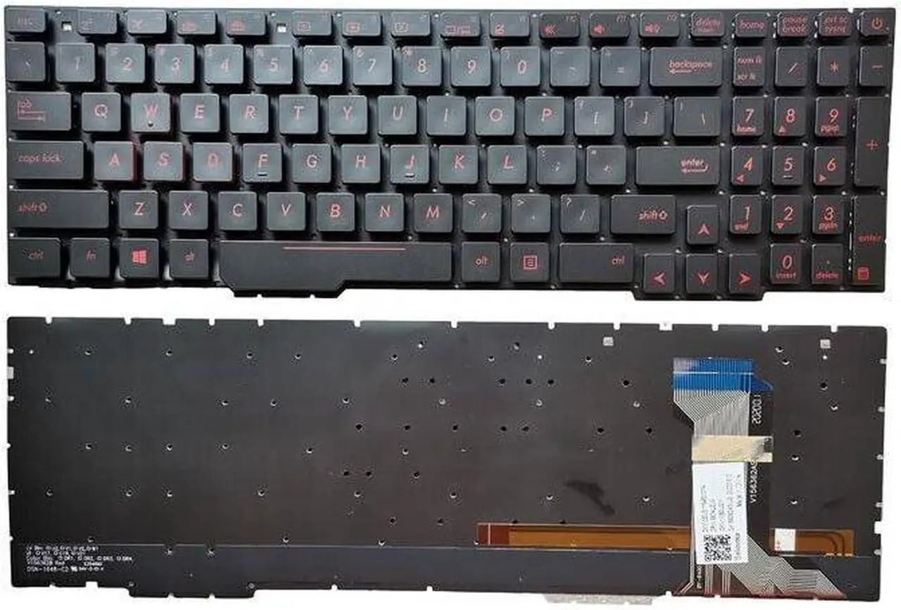 Main image of Laptop US Keyboard For ASUS ROG STRIX ZX753VD ZX753VE Black With Backlight