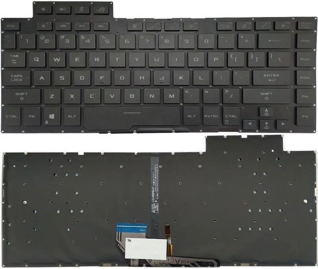 Main image of Laptop US Keyboard For ASUS ROG Zephyrus G GA502D GA502DU Black With Backlit