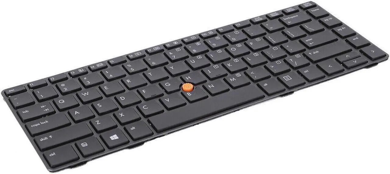 Alt view image 3 of 5 - US Keyboard for HP EliteBook 8460P Gray color With Point stick NSK HZ1SV 9Z.N6RSV.101