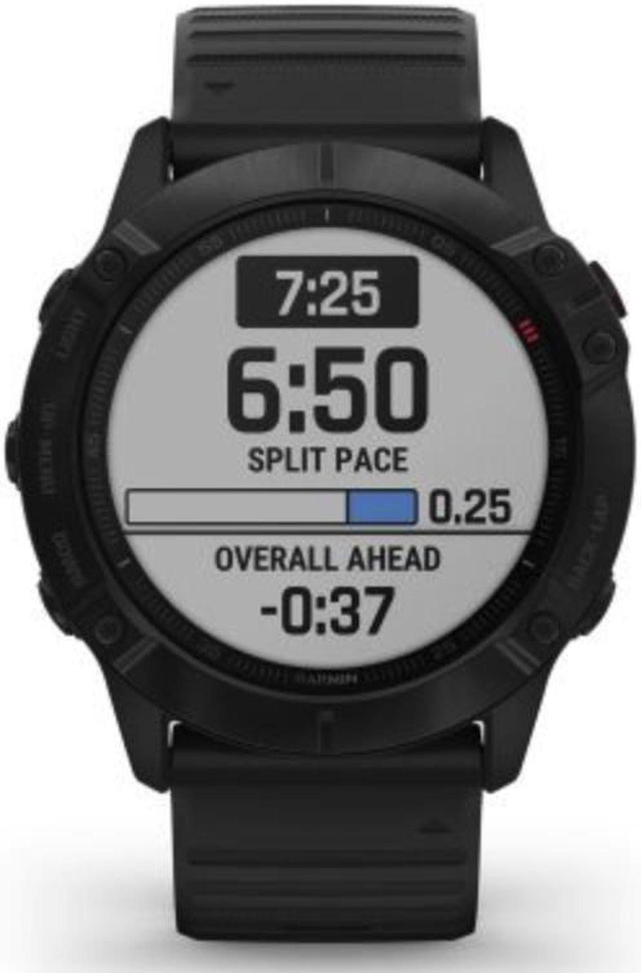 Alt view image 15 of 20 - Garmin Fenix 6X Pro, Premium Multisport GPS Watch, -Black with Black Band - (010-02157-00)