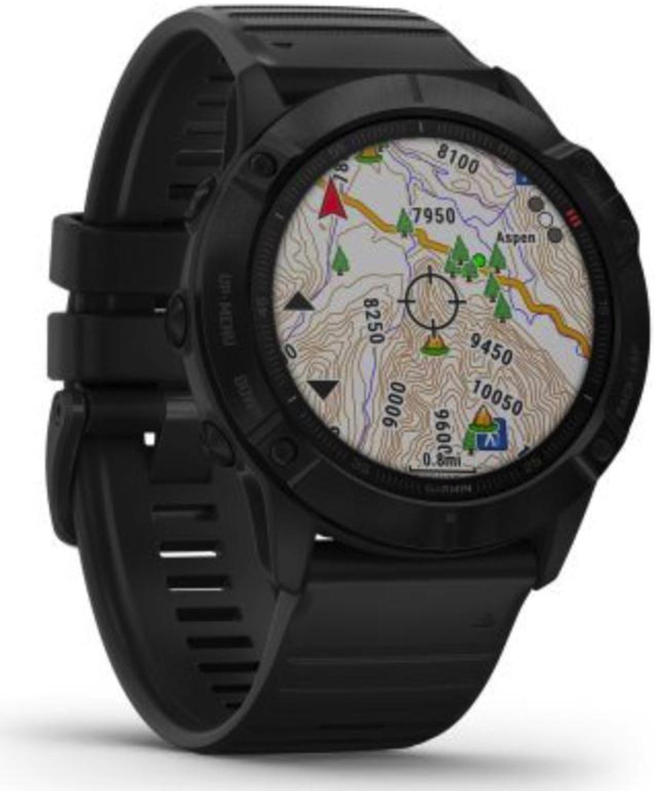 Alt view image 16 of 20 - Garmin Fenix 6X Pro, Premium Multisport GPS Watch, -Black with Black Band - (010-02157-00)