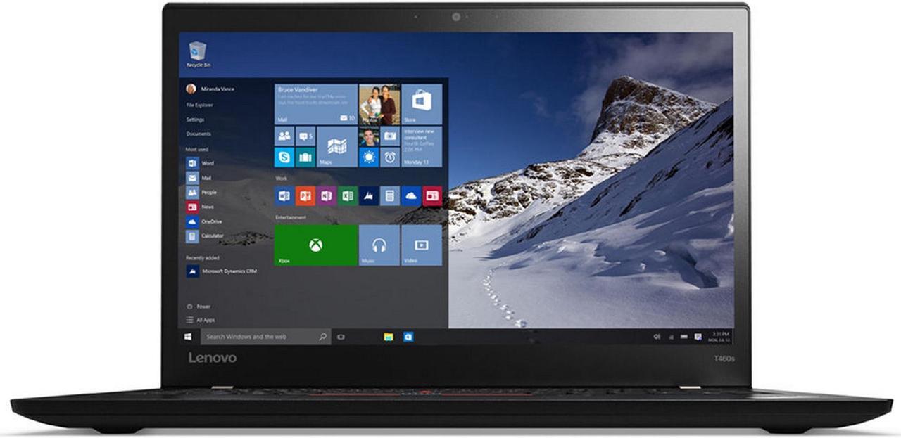 Lenovo ThinkPad T460s Laptop Computer, 2.40 GHz Intel i5 Dual Core Gen 6, 8GB DDR4 RAM, 256GB SSD Hard Drive, Windows 10 Professional 64 Bit, 14" Screen