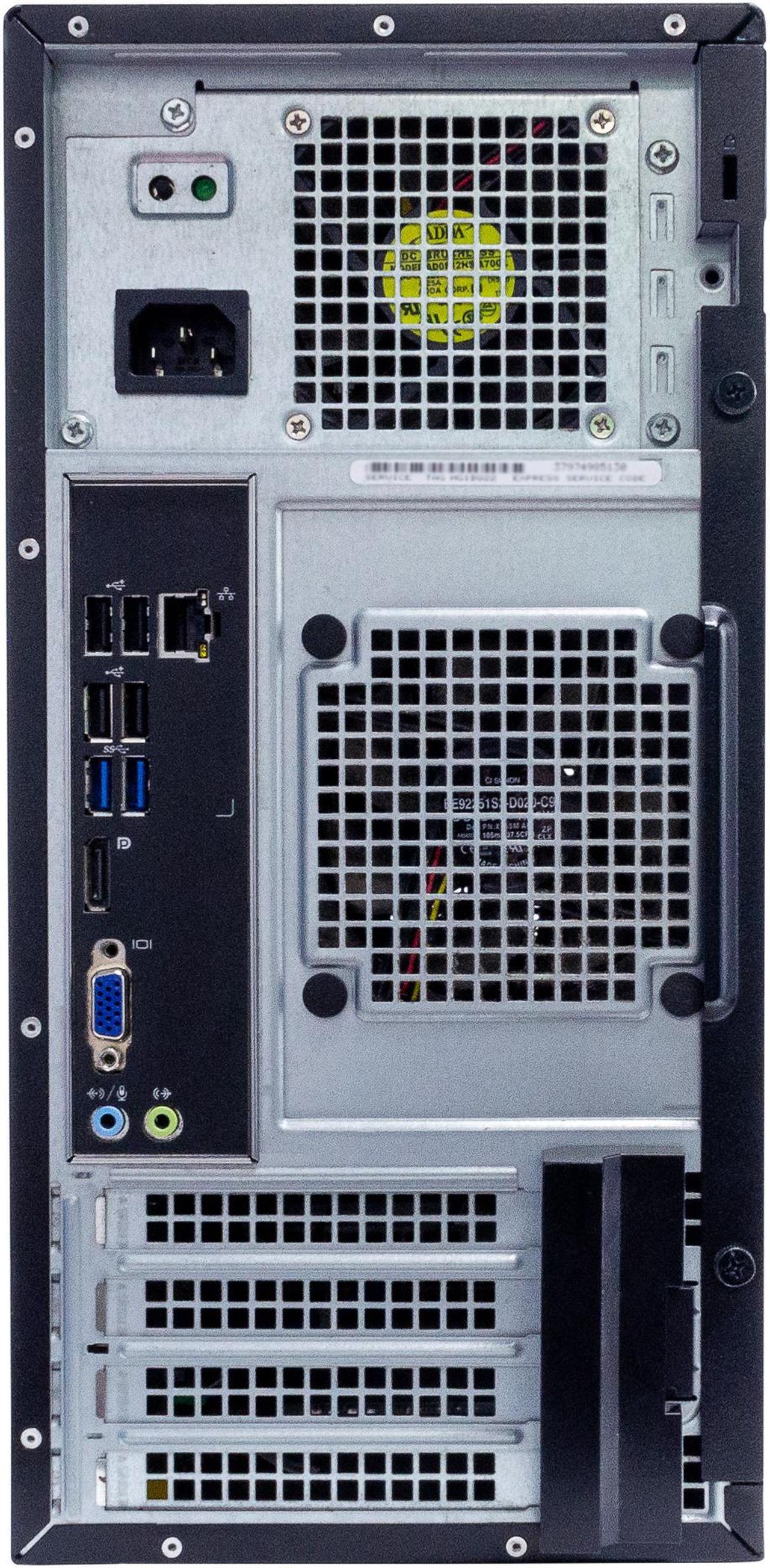 Alt view image 6 of 6 - Dell Optiplex 3020 Tower Computer PC, 3.20 GHz Intel i5 Quad Core Gen 4, 16GB DDR3 RAM, 1TB SSD Hard Drive, NEW 24" Monitor, Windows 10 Pro 64bit