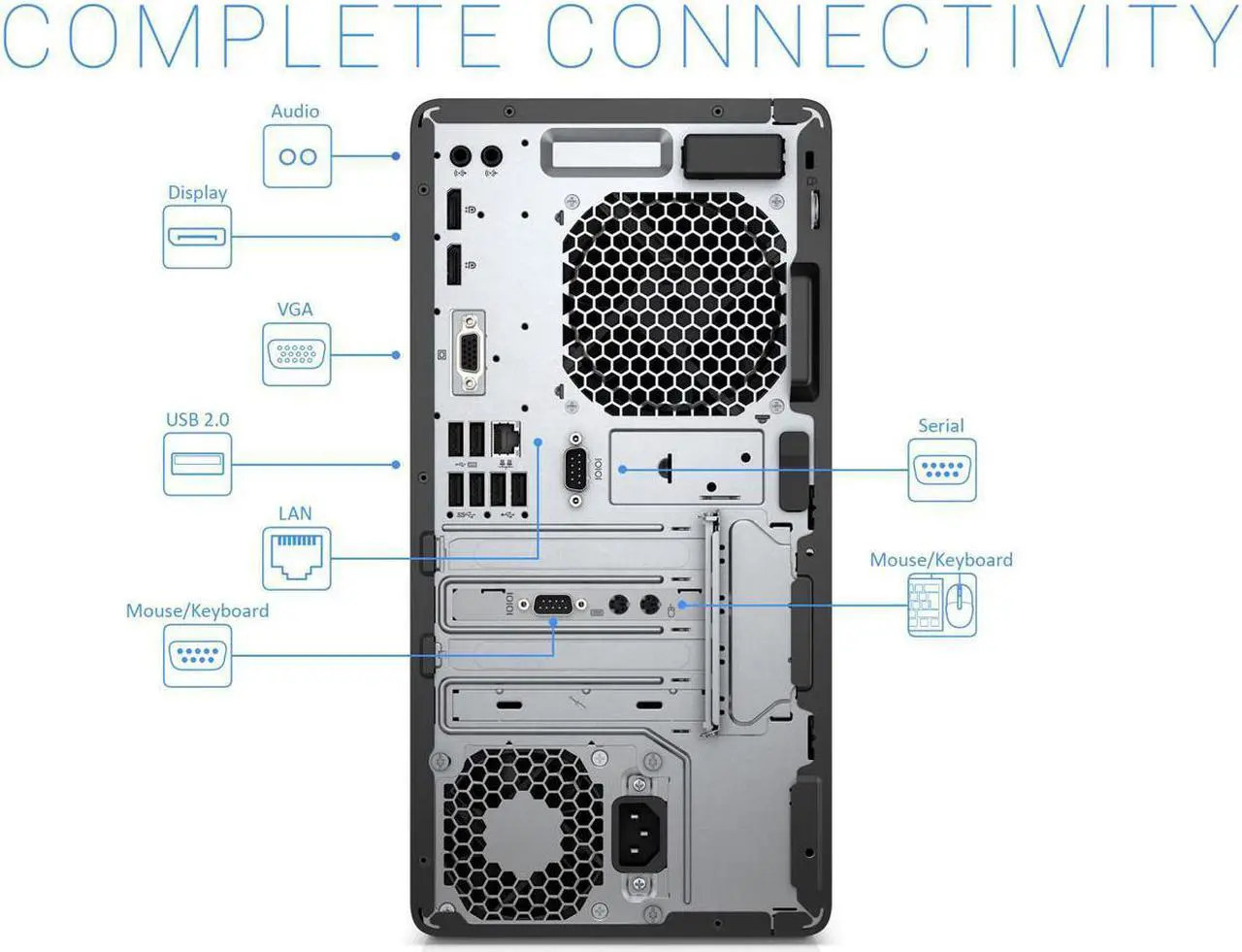 Alt view image 3 of 4 - HP ProDesk 600 G3 Desktop, Intel Core i5-7500 Up to 3.8GHz, 16GB RAM, 512GB SSD, DVDRW, DisplayPort, Wi-Fi, Windows 10 Pro
