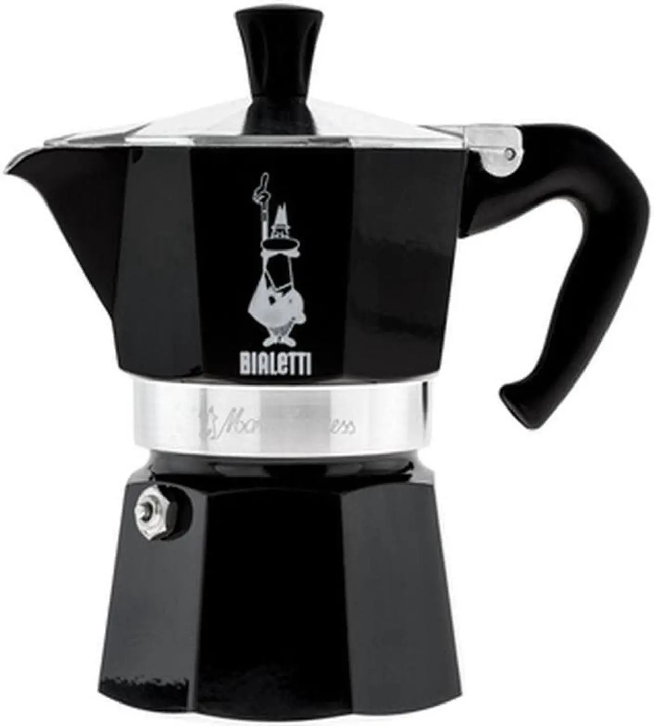 Main image of Bialetti Moka Express - Stovetop Espresso Maker - Aluminium - Black - 3 Cups