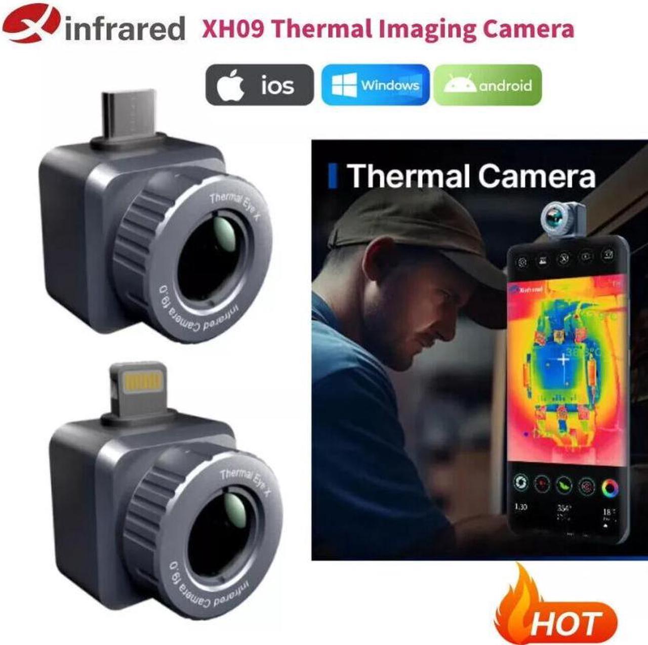 InfiRay XH09 Thermal Imager Camera Monocular Hunting with 2-15X Zoom w/ Bracket for iPhone iOS