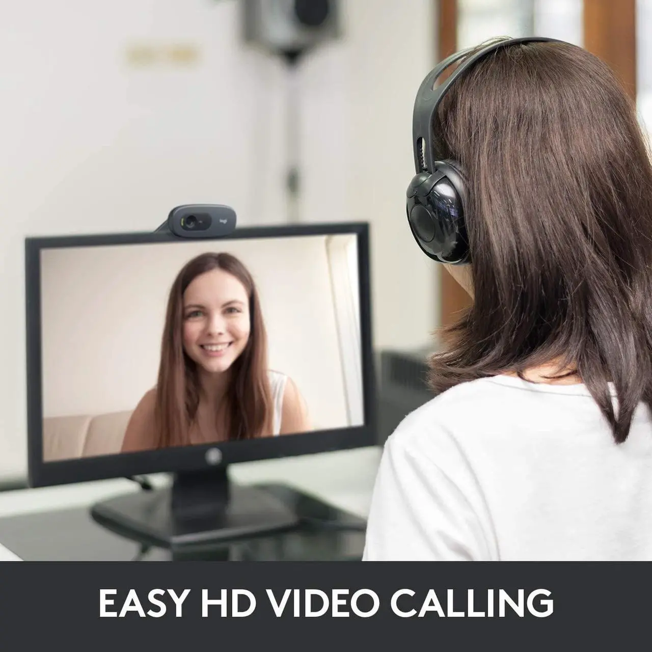 Alt view image 3 of 7 - Logitech C270 HD Webcam HD 720p Widescreen Video Calling Light Correction Noise-Reducing