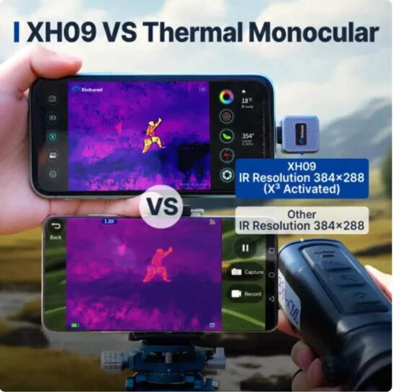 Alt view image 5 of 7 - XH09 Thermal Imaging Camera Imager Scope for Hunting Insulation Inspection