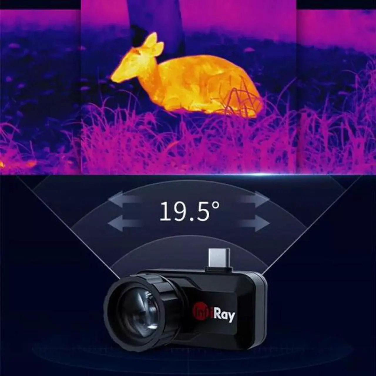 Alt view image 5 of 7 - InfiRay T3 Thermal Camera for Android Smartphones Type C IR 384x288 Resolution  (T3+holder)