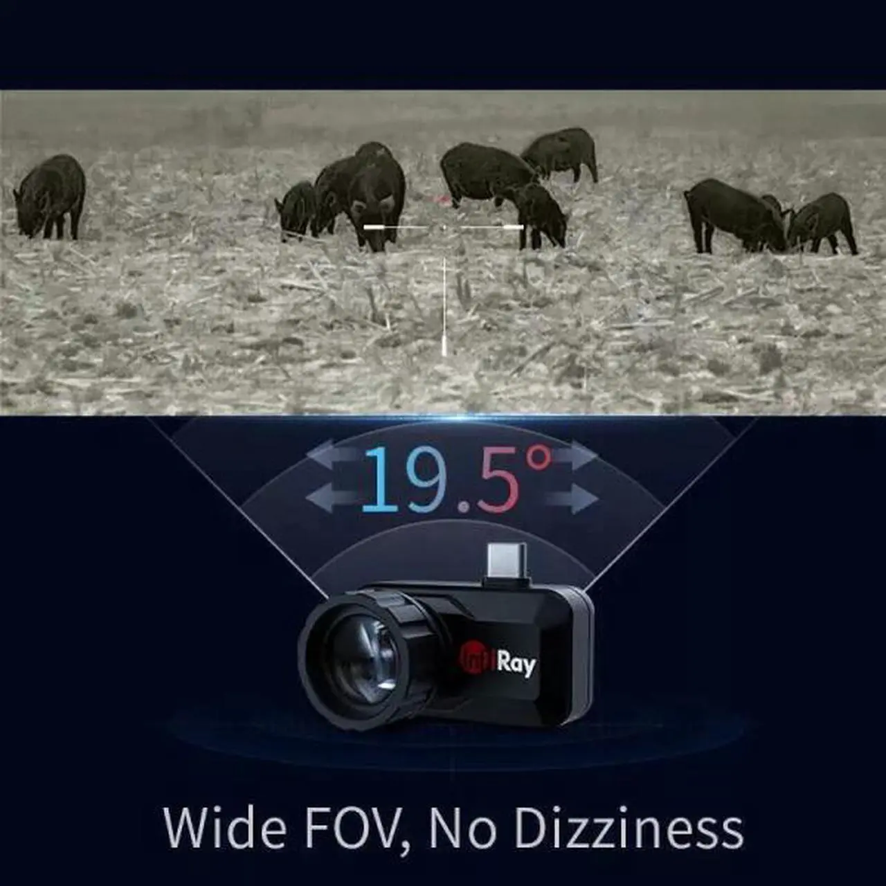 Alt view image 6 of 7 - InfiRay Xinfrared T3 Infrared Thermal Imager Hunting Detector Camera Android  (T3+holder)