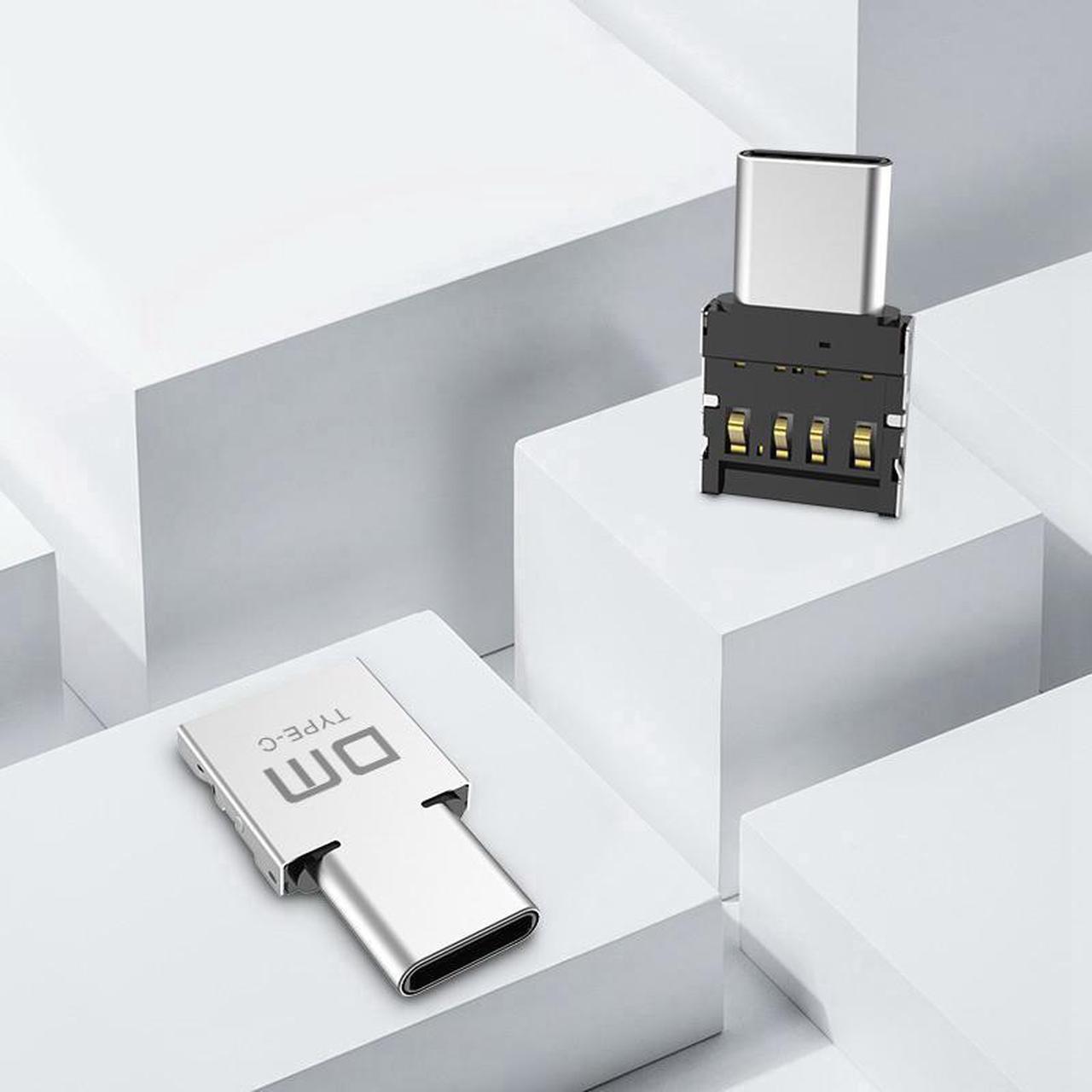Alt view image 2 of 6 - 3 Pcs Mini Transfer Head OTG to Type C Adapter Transfer Head for Android 10 HUAWEI XIAOMI OTG Extension Silver