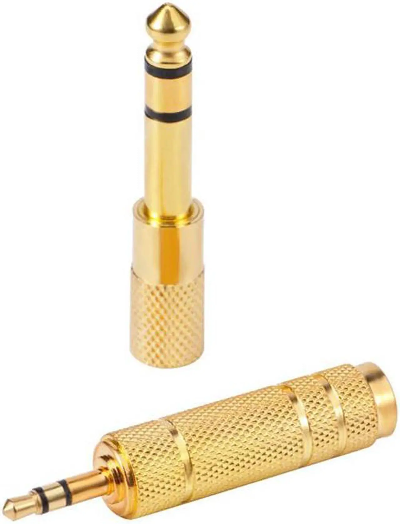 Alt view image 2 of 5 - Headphone Adapter 6.35 mm (1/ 4 Inch) Male to 3.5 mm Female Stereo Adapter Plus 3.5 mm Stereo Male to 6.35 mm (1/ 4 Inch) Stereo