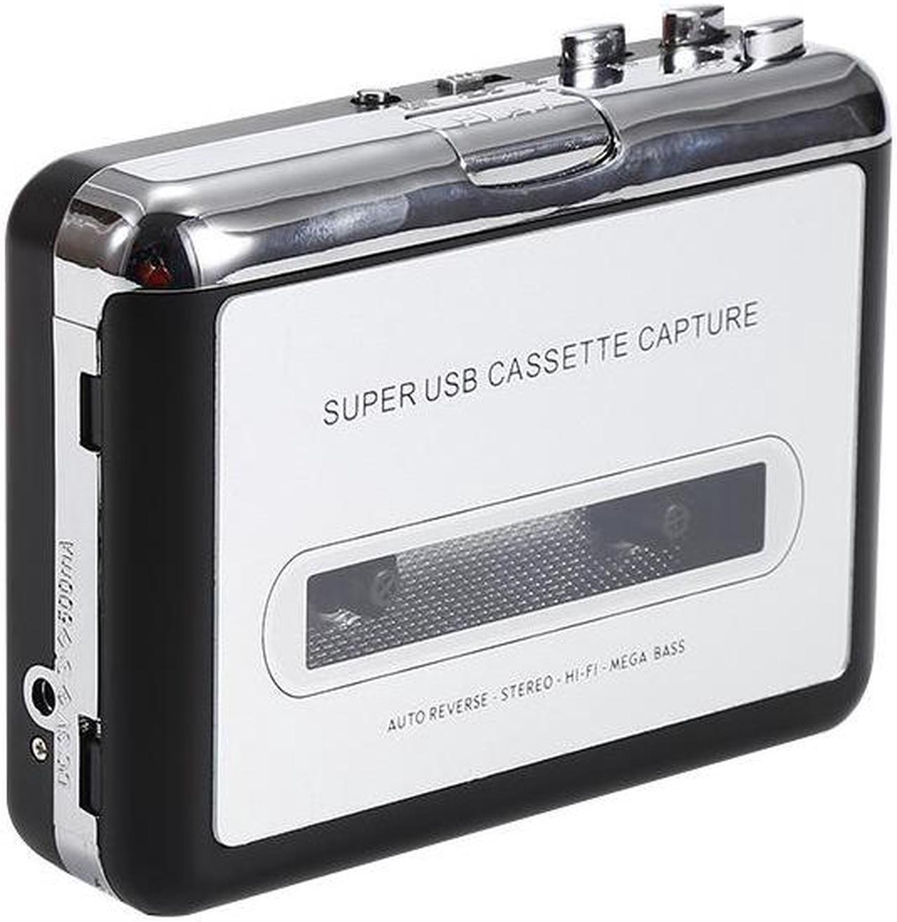 Cassette Player Cassette to MP3 Converter Capture Audio Music Player Convert Tape Cassette on tape to PC Laptop Via USB