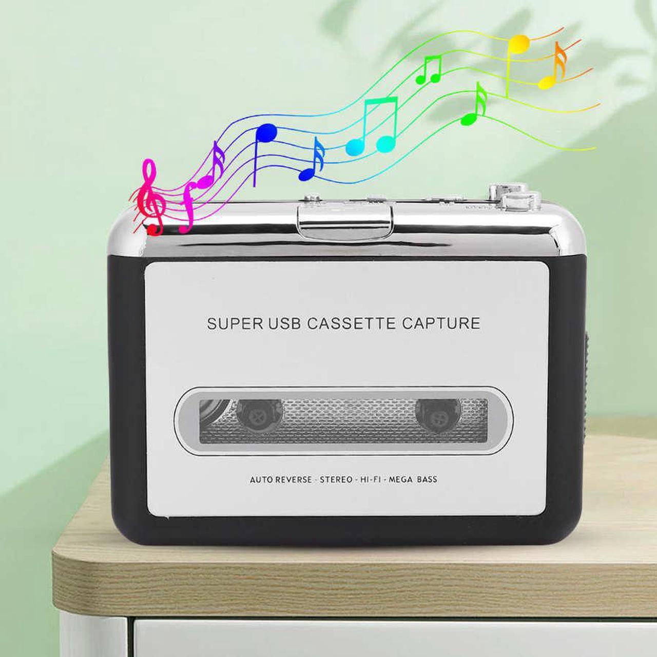 USB Cassette Player Tape to PC Old Cassette to MP3 Format Converter Audio Recorder Capture