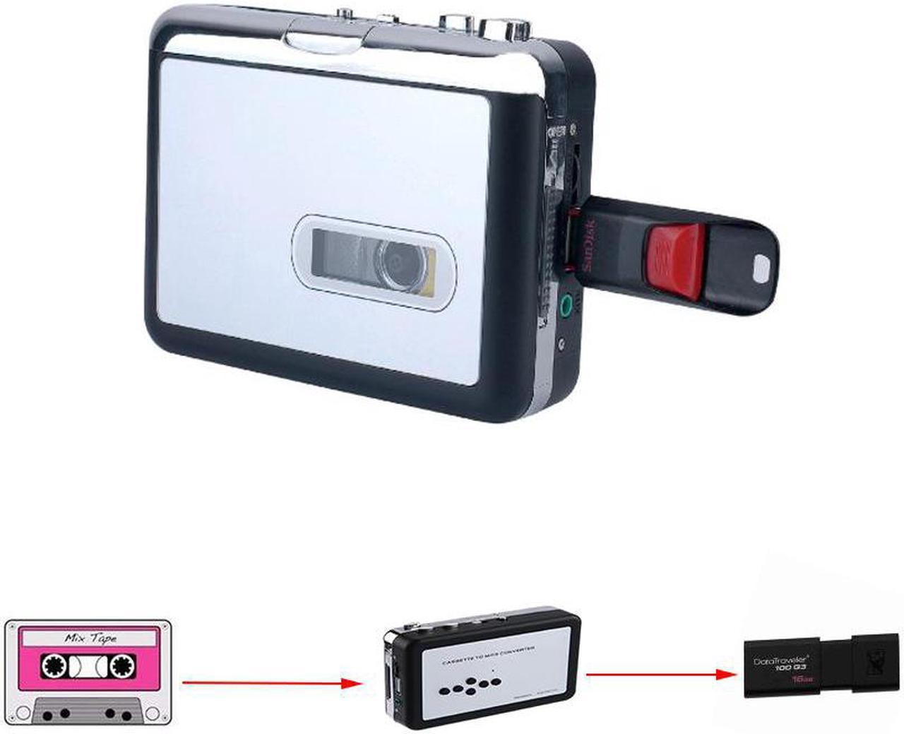 Ezcap231 Cassette Tape to MP3 Converter USB Cassette Capture Walkman Tape Player Convert Tapes to USB Flash Drive No need PC