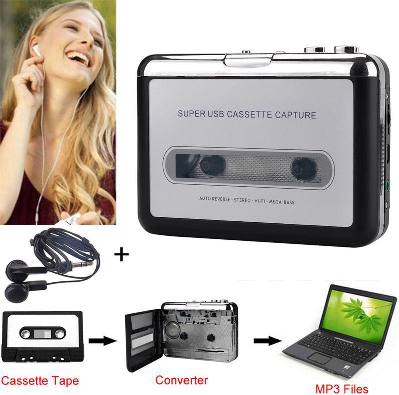 Original Genuine Ezcap 218 Tape to PC Old Cassette to MP3 Format Converter Audio Recorder Capture Can be Walkman Music Player