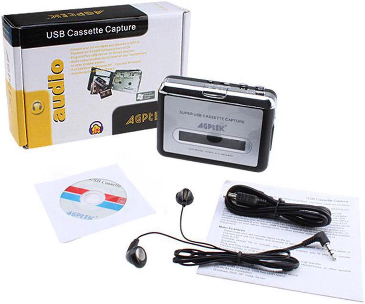 New USB Cassette Capture Radio Player USB Walkman Tape to MP3 Converter Capture Audio Music Player Tape Cassette Recorder EZCAP