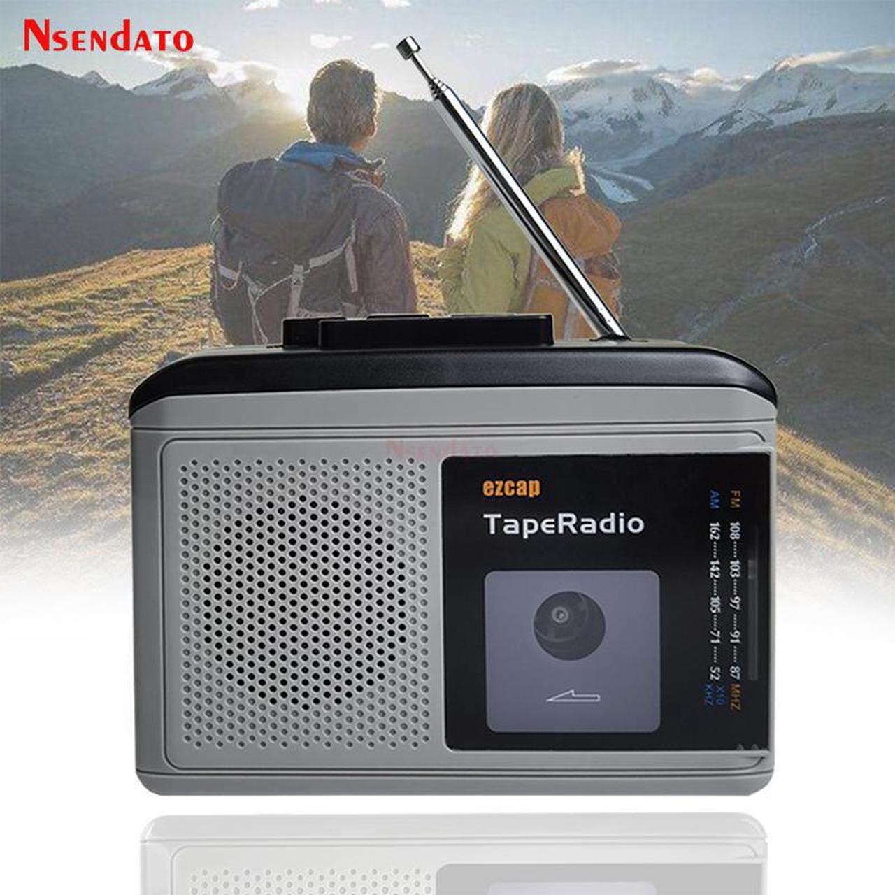 Ezcap 233 Protable Radio Cassette Player With AM FM 3.5MM Speaker Audio Music cassette in the Radio tape player to mp3 converter