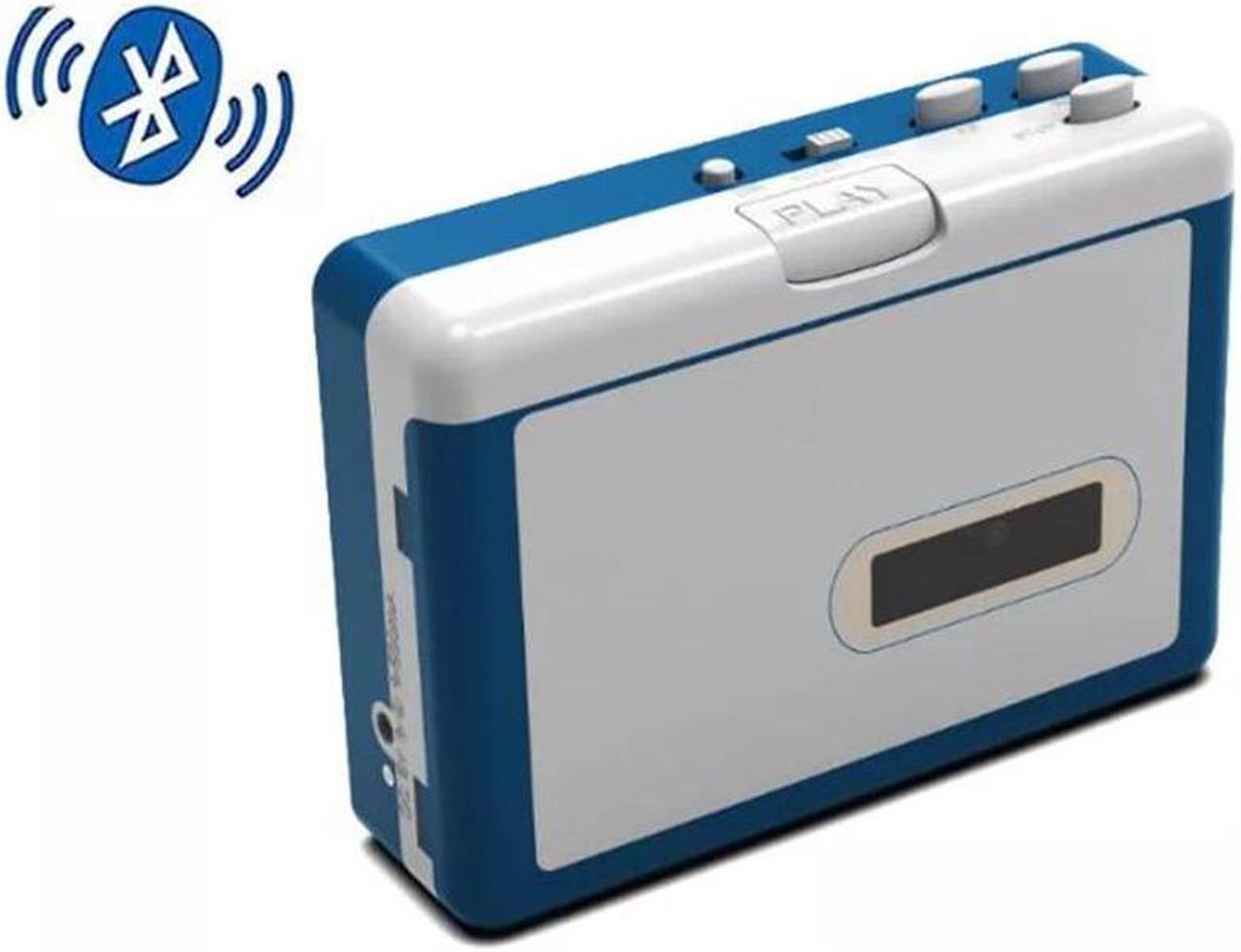 ezcap215 Portable Personal Walkman Bluetooth Cassette Player, Transmit Retro Tape Music To Bluetooth Earphone or Speaker