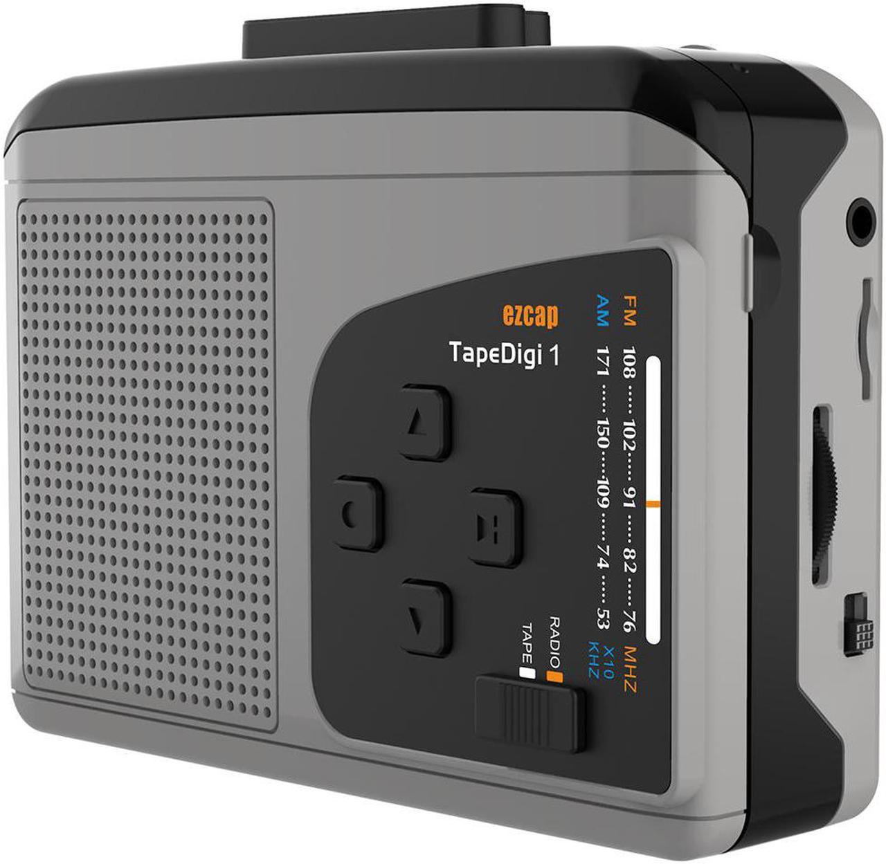 Portable Cassette Player with AM/FM radio,Cassette to MP3 Converter save in Micro SD Card,No Need Computer