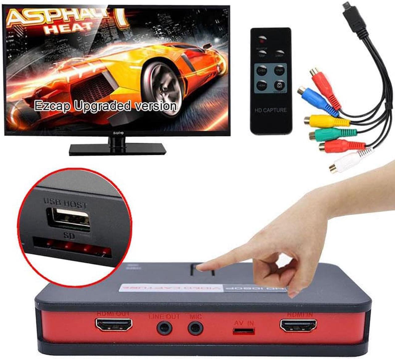 Mic In AV HDMI Video Capture Card Game Record Box for XBOX PS3 PS4 TV Box Scheduled Recording To USB Flash Disk , Live Streaming