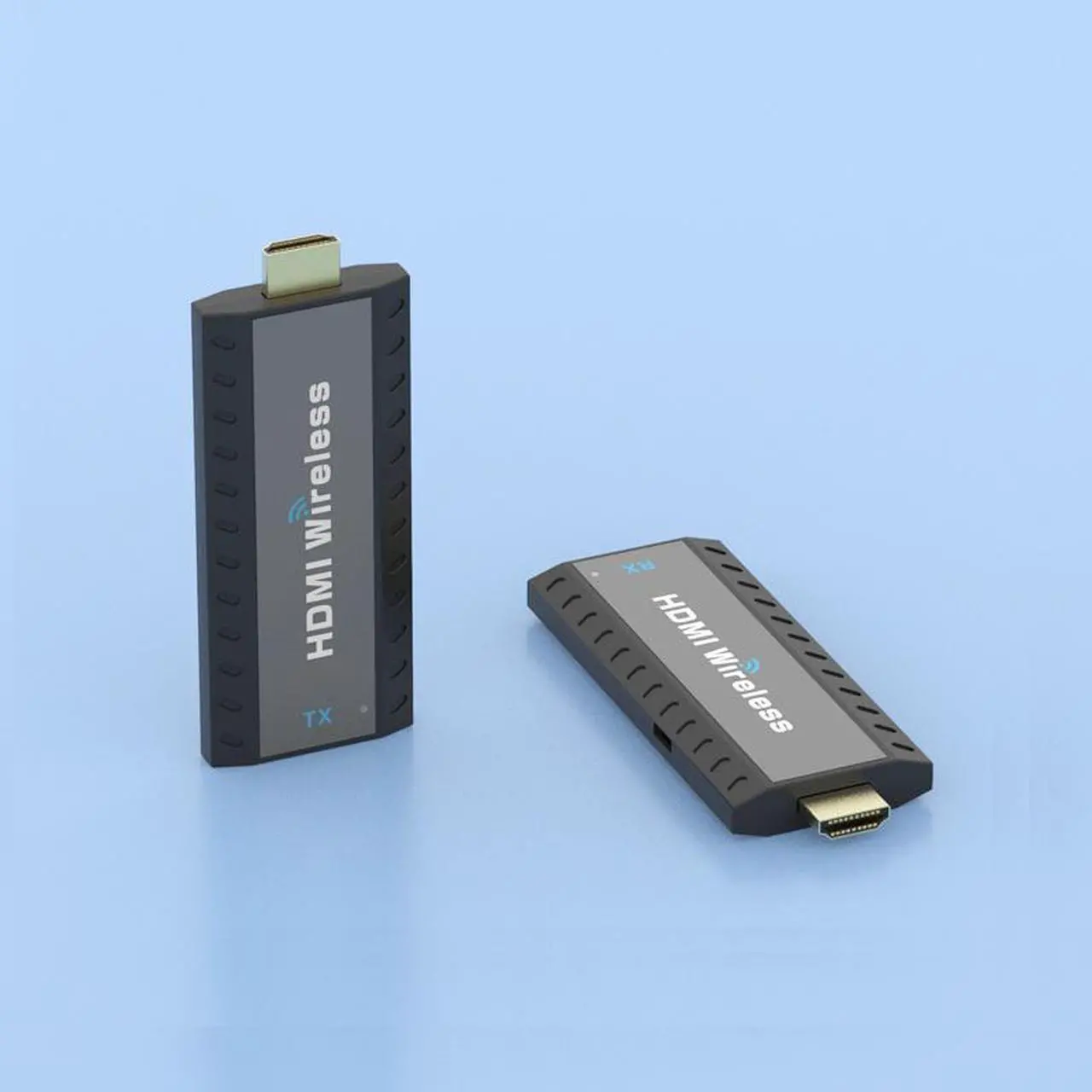 Alt view image 3 of 7 - 98Ft / 30m Wireless HDMI Video Extender 1 Transmitter and 2 Receivers Splitter Converter Display Adapter Screen Share Switch for PS4 PC To TV Monitor Projector