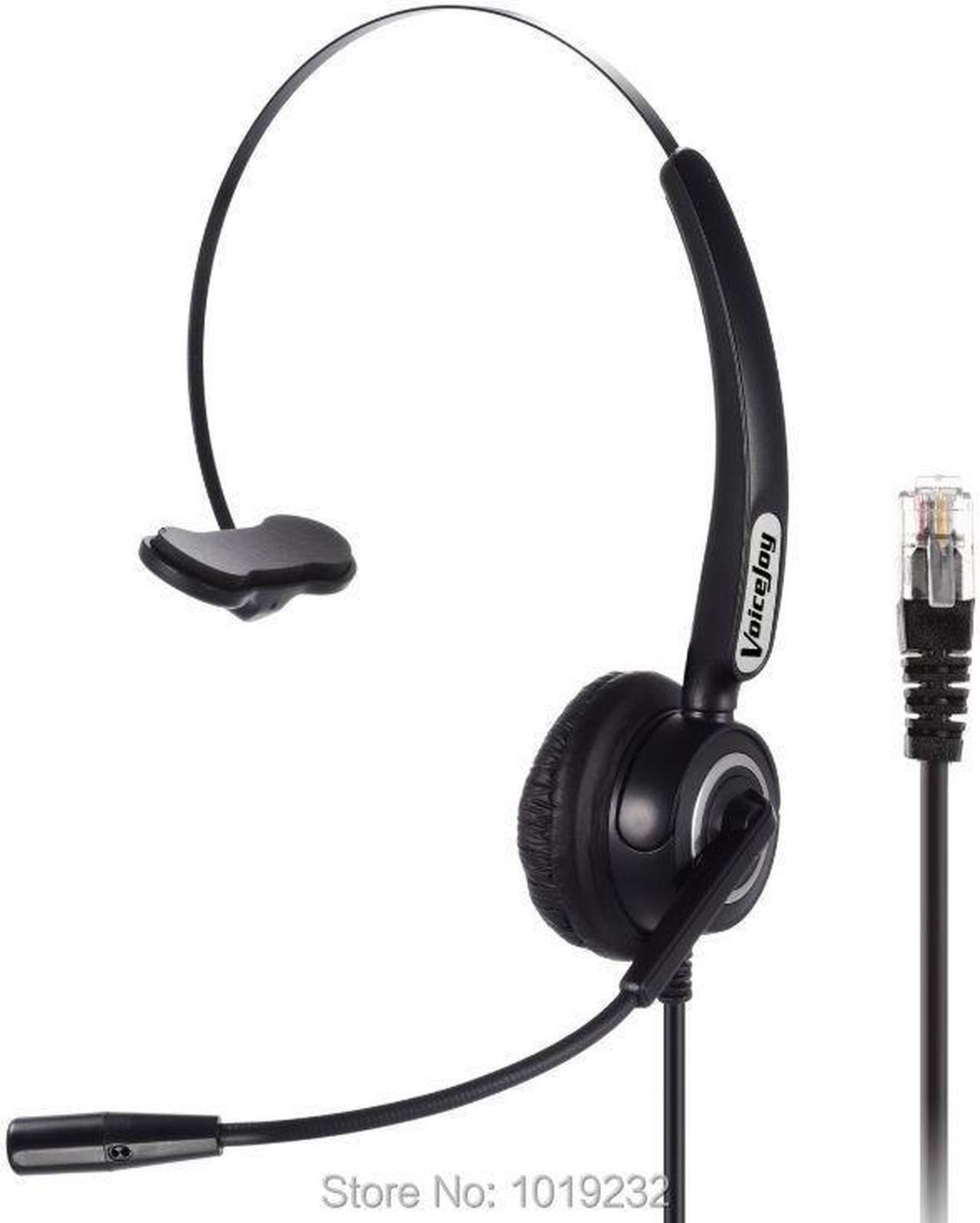 Call Center Headset Headphone with Mic ONLY for P lantronics M11 M22 Amplifier and CISCO IP Phones 7940 7960 7821 9941 6921 etc