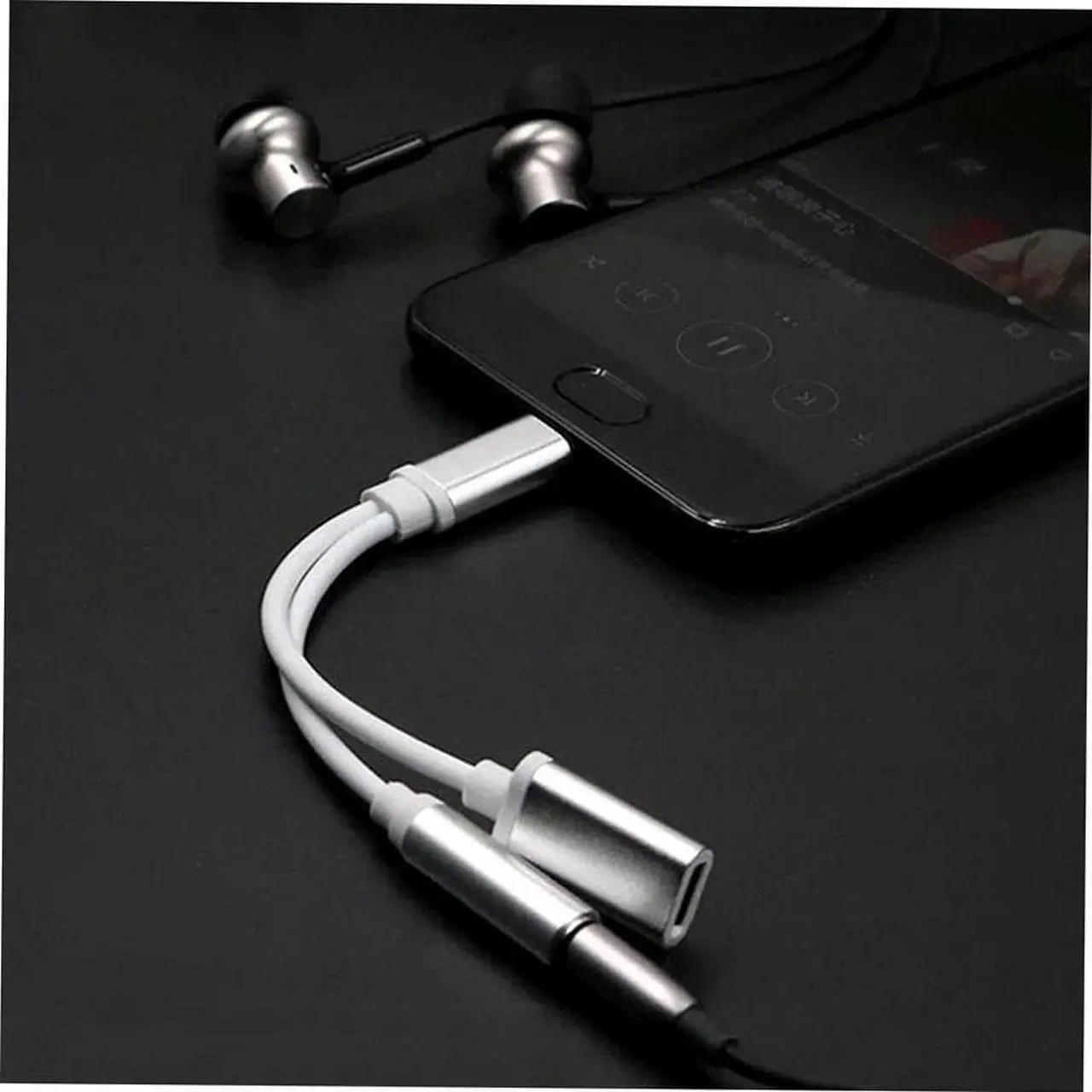 Main image of 1Pcs USB Type C to 3.5mm jack audio splitter headphone cable Earphone aux 3.5mm Adapter charger usb c for huawei