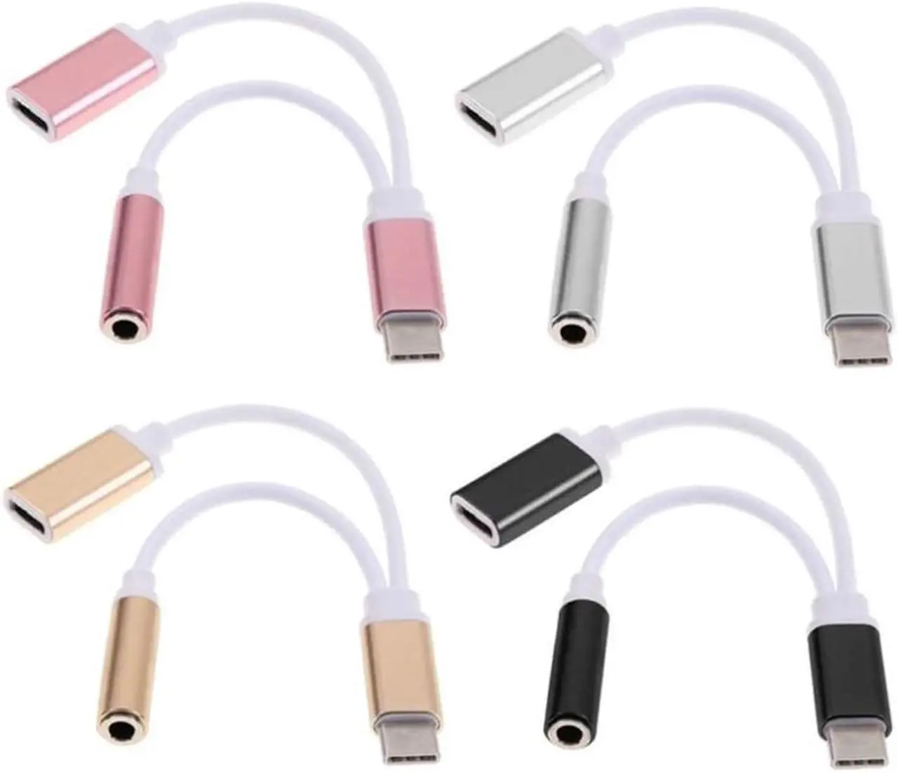 Alt view image 5 of 6 - 1Pcs USB Type C to 3.5mm jack audio splitter headphone cable Earphone aux 3.5mm Adapter charger usb c for huawei