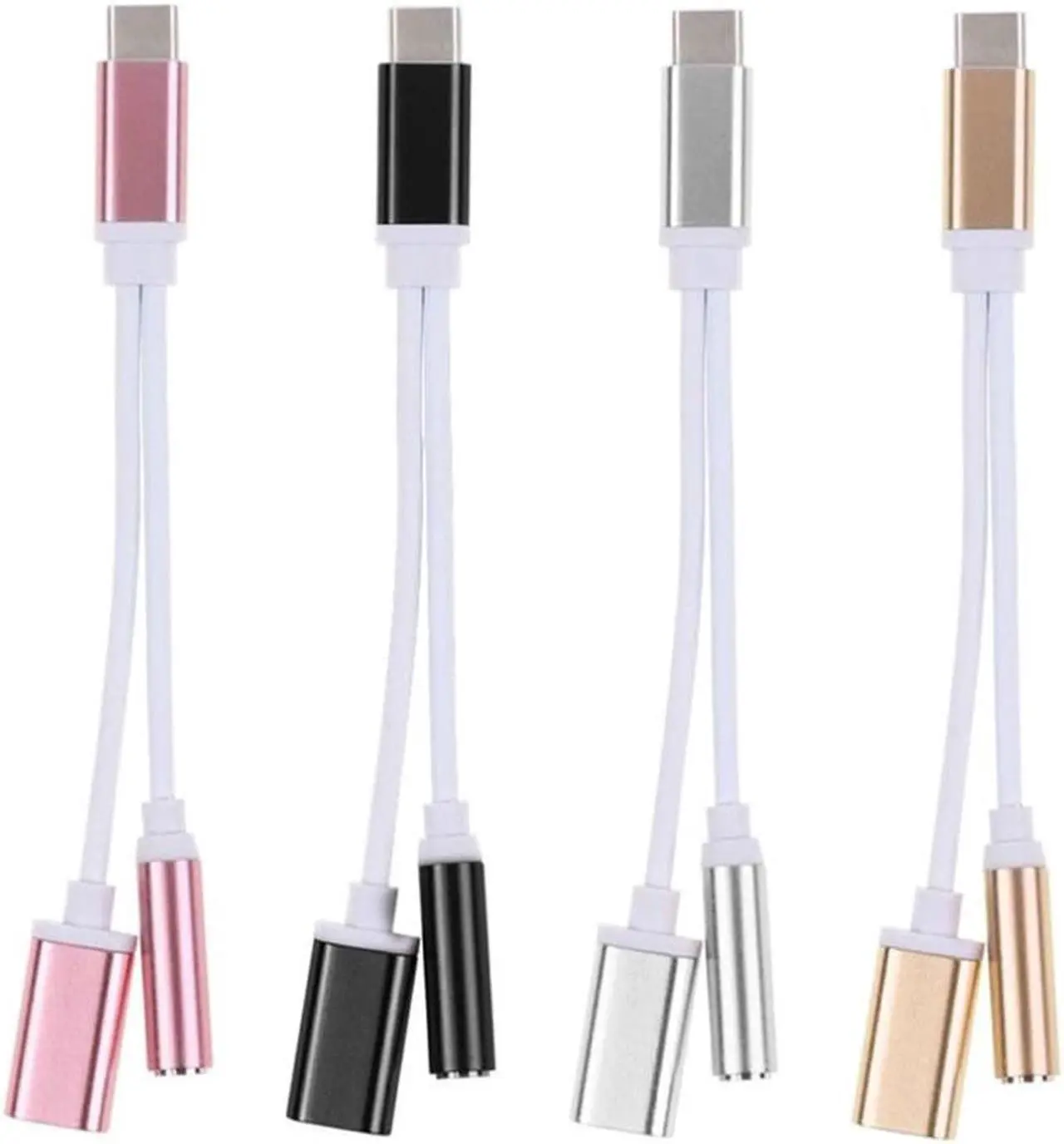 Alt view image 3 of 6 - 1Pcs USB Type C to 3.5mm jack audio splitter headphone cable Earphone aux 3.5mm Adapter charger usb c for huawei