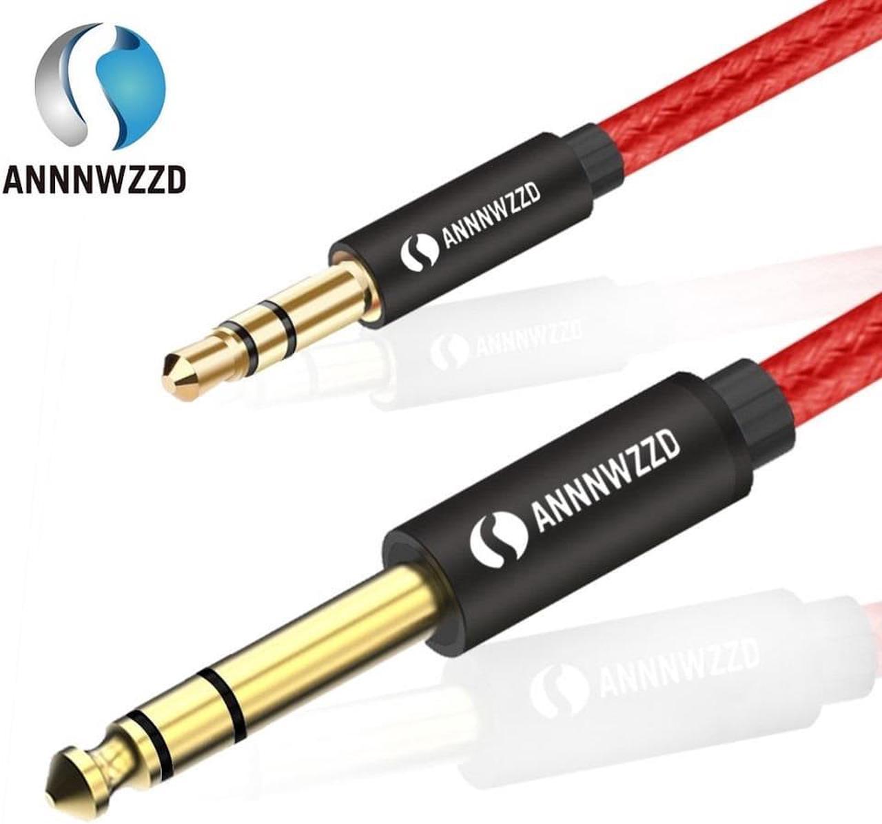 1Pcs 3.5mm to 6.35mm Adapter Aux Cable for Mixer Amplifier CD Player Speaker Gold Plated 3.5 Jack to 6.5 Jack Male Audio Cable