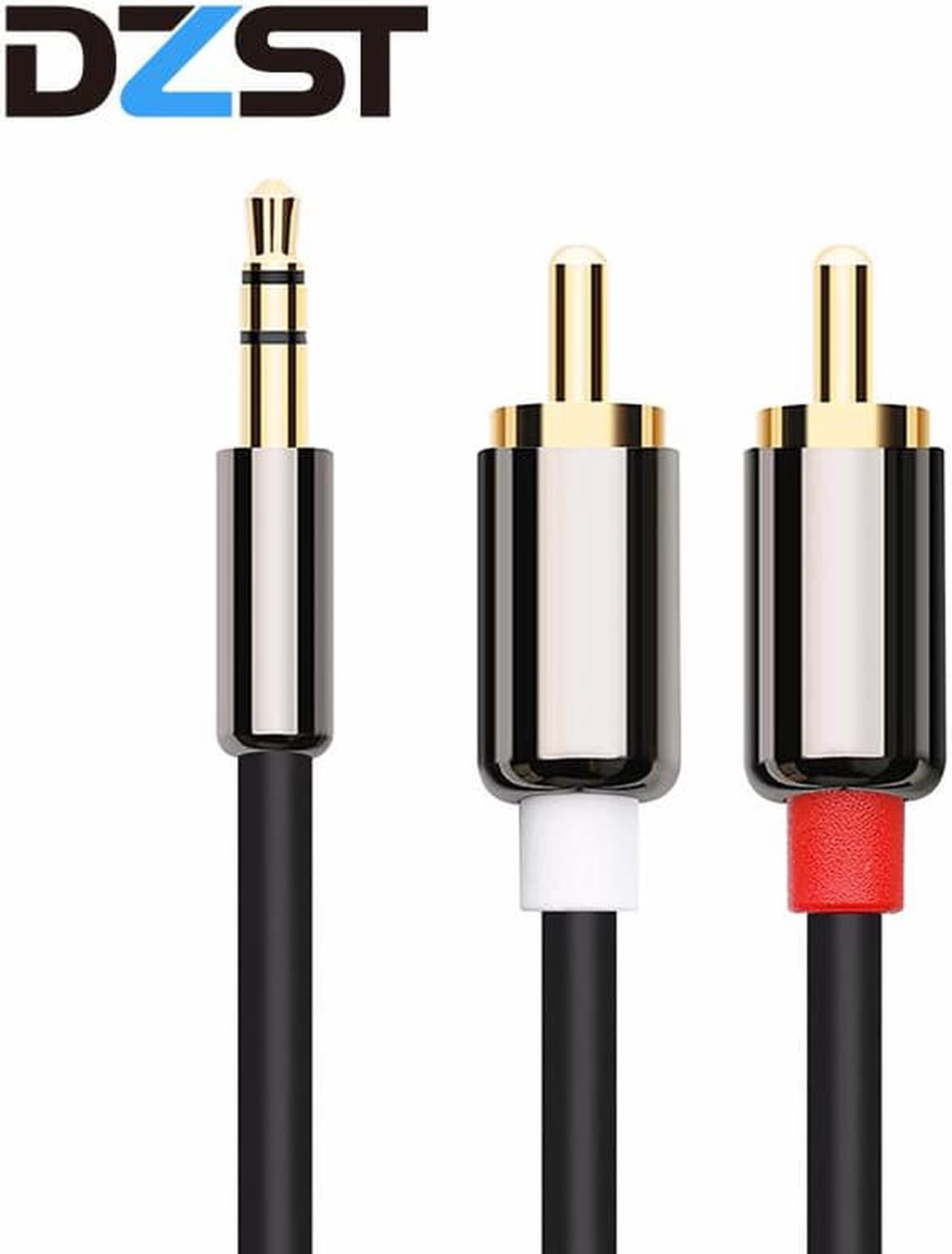 1Pcs 3.5 mm to 2 RCA Audio Cable AUX Splitter Male to Male 3.5mm Stereo 2 RCA Adapter Speaker Cable For amplifier Phone Edifer DVD TV