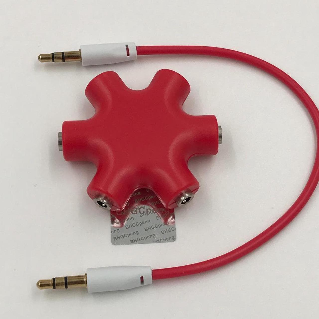 Alt view image 2 of 6 - 1Pcs 3.5mm to Multi 3.5mm Splitter 6 Ports Eaphone Adapter Music Share For Phone Tablet 1Pcs