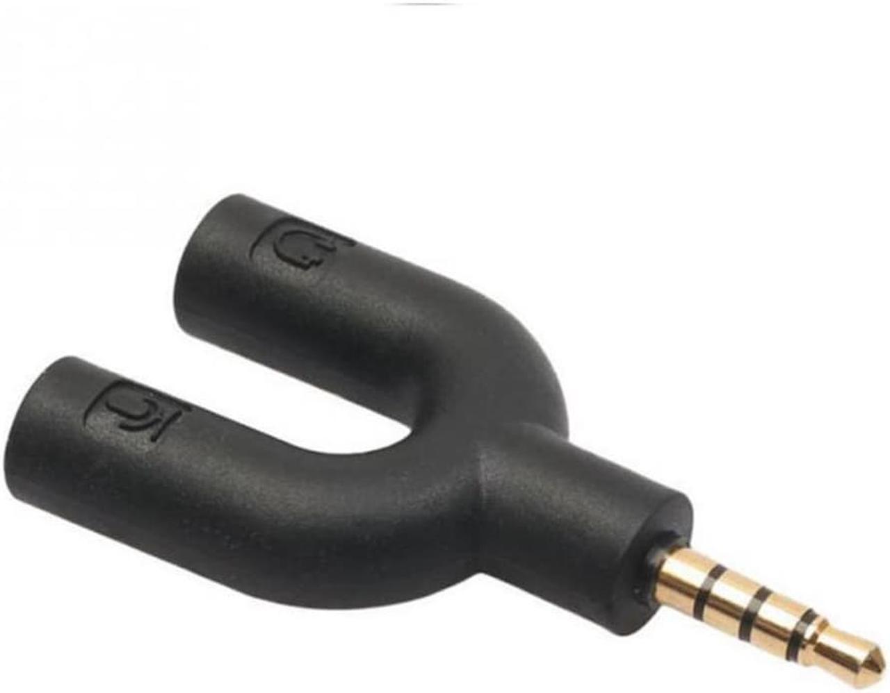 Alt view image 3 of 6 - 1Pcs 3.5mm Split Into 2 Audio Earbud Headset Headphone Earphone Adapter for Android Mobile Smart Phone