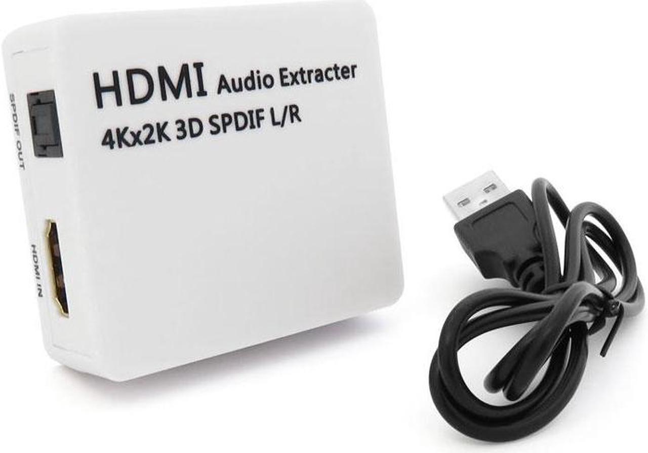 1Pcs AHHROOU Original HDMI Audio Extractor Converter HDMI to HDMI Splitter with Audio L/R Adapter For PS3 4 supoort 4K 2K 3D HDTV 1.4